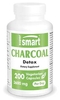 Carbone attivo vegetale 3600 mg - Riduzione flatulenza e gas intestinali - 200 caps. vegetariane - Supersmart