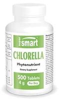 Chlorella 4000 mg - Detox - Intestino,  fegato e sistema immunitario - 500 comp. - Supersmart