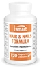 Formula vegetale capelli e unghie - Biotina,  zinco - Capelli morbidi e lucenti - 120 caps. vegetariane - Supersmart
