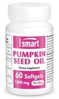 Integratore olio di semi di zucca 1000 mg al giorno - Comfort urinario - 60 capsule - Supersmart
