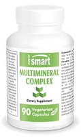 MultiMineral Complex - Minerali essenziali - Dosaggio efficace e biodisponibilità - 90 caps. vegetariane - Supersmart