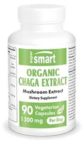 Organic Chaga Extract - Proprietà rinvigorenti e antiossidanti - 90 caps. veg. - senza OGM - Supersmart