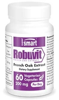 Robuvit - Estratto di legno di quercia francese brevettato - Contro la stanchezza cronica - 60 caps. vegetariane - Supersmart