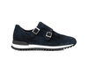 Adone - Running doppia fibbia pelle scamosciato blu scuro