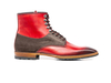 Adriano - Anfibio Calf Crust Rosso Scamosciato Testa di Moro