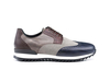 Bacco - Sneakers running derby decolorato scamosciato riso multicolore