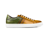 Caracalla - Sneakers bassa calf crust cuoio verde