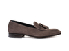 Claudio - Brown Suede braided Men Tassel Moccasin