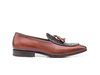 Claudio - Mocassino con Nappina Calf Crust marrone intrecciato Testa di moro