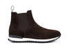 Febo - Running con elastico pelle scamosciato marrone