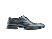 Fred - Francesina Uomo Pelle Vitello Blu Scuro
