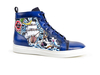 Gianmarco - Sneaker alta pelle dipinta acqua