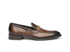 Gianni - Mocassino Uomo Morsetto Pelle Decolorata Marrone Scuro