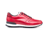 Italo - Running bassa decolorato coccodrillo rosso