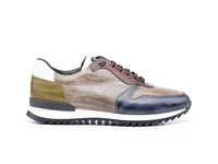 Italo - Running bassa decolorato multicolore vitello bianco