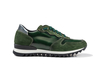 Italo - Running bassa pelle abrasivata scamosciata verde