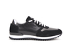 Italo - Running bassa pelle vitello scamosciata nera