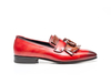 Nerone - Mocassino con Frangia Calf Crust Rosso