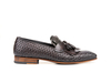 Nerone - Mocassino con Frangia Intrecciato Crust testa di moro