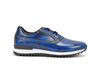 Nerva - Running bassa pellame abrasivato blu