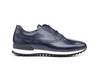 Nerva - Running bassa pellame decolorato blu scuro