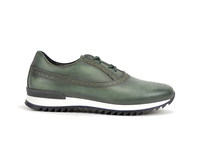 Nerva - Running bassa pelle deco verde