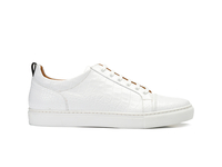 Pietro - Sneaker bassa stampa cocco bianca