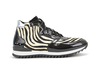 Romano - Running alta vernice nera zebra