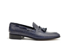 Romeo - Mocassino nappina blu damasco