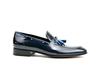Romeo - Mocassino nappine blu lucido