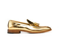 Romeo - Mocassino Uomo Pelle Lucida Oro Nappina