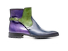 Tito - Stivale con Fibbia Calf Blu Verde Viola