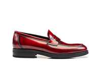 Uliassi - Mocassino con fascetta abrasivato rosso