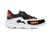 Vulcano - Sneakers a calzino vitello bianco camoscio nero Vibram Plump