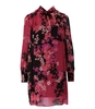 ABITO AUTUMN FLOWERS FUCSIA NERO TWINSET