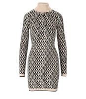 ABITO DOLCEVITA IN MAGLIA BURRO NERO ELISABETTA FRANCHI