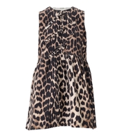 ABITO IN DENIM LEOPARDATO GANNI