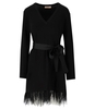 ABITO IN MAGLIA CON PIUME NERO TWINSET