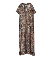 ABITO KAFTANO BEACH LEOPARDATO GANNI