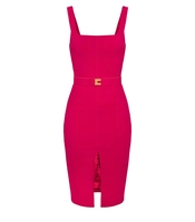 ABITO TUBINO CON CINTURA FUCSIA ELISABETTA FRANCHI