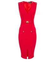ABITO TUBINO SMANICATO ROSSO ELISABETTA FRANCHI