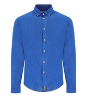 B-D BAGGIES BRAD BLUE LINEN SHIRT