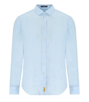 B-D BAGGIES BRAD LIGHT BLUE LINEN SHIRT