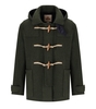 BARACUTA DOUBLE WOOL SHORT DUFFLE GREEN MONTGOMERY JACKET