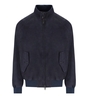 BARACUTA G9 SUÈDE NAVY BLUE BOMBER JACKET
