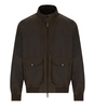 BARACUTA G9 WAXED POCKET MILITARY GREEN BOMBER JACKET