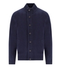 BARBOUR ESSENTIAL PATCH BLUE CARDIGAN
