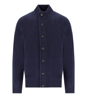 BARBOUR ESSENTIAL PATCH BLUE CARDIGAN