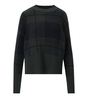 BARBOUR GLORIA TARTAN GRÜNER RUNDHALSPULLOVER