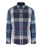 BARBOUR HARRIS TARTAN NAVY BLUE SHIRT